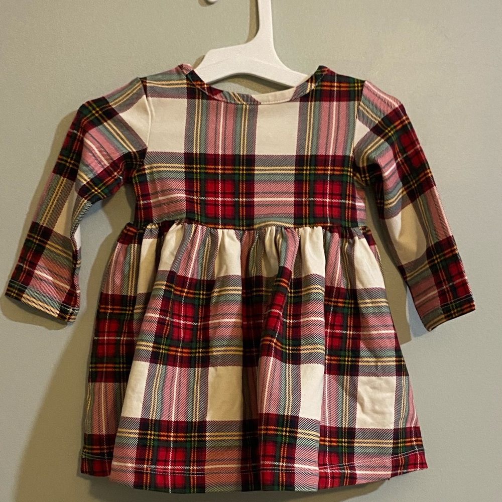 Hanna Andersson Multicolor Plaid Dress and Leggings